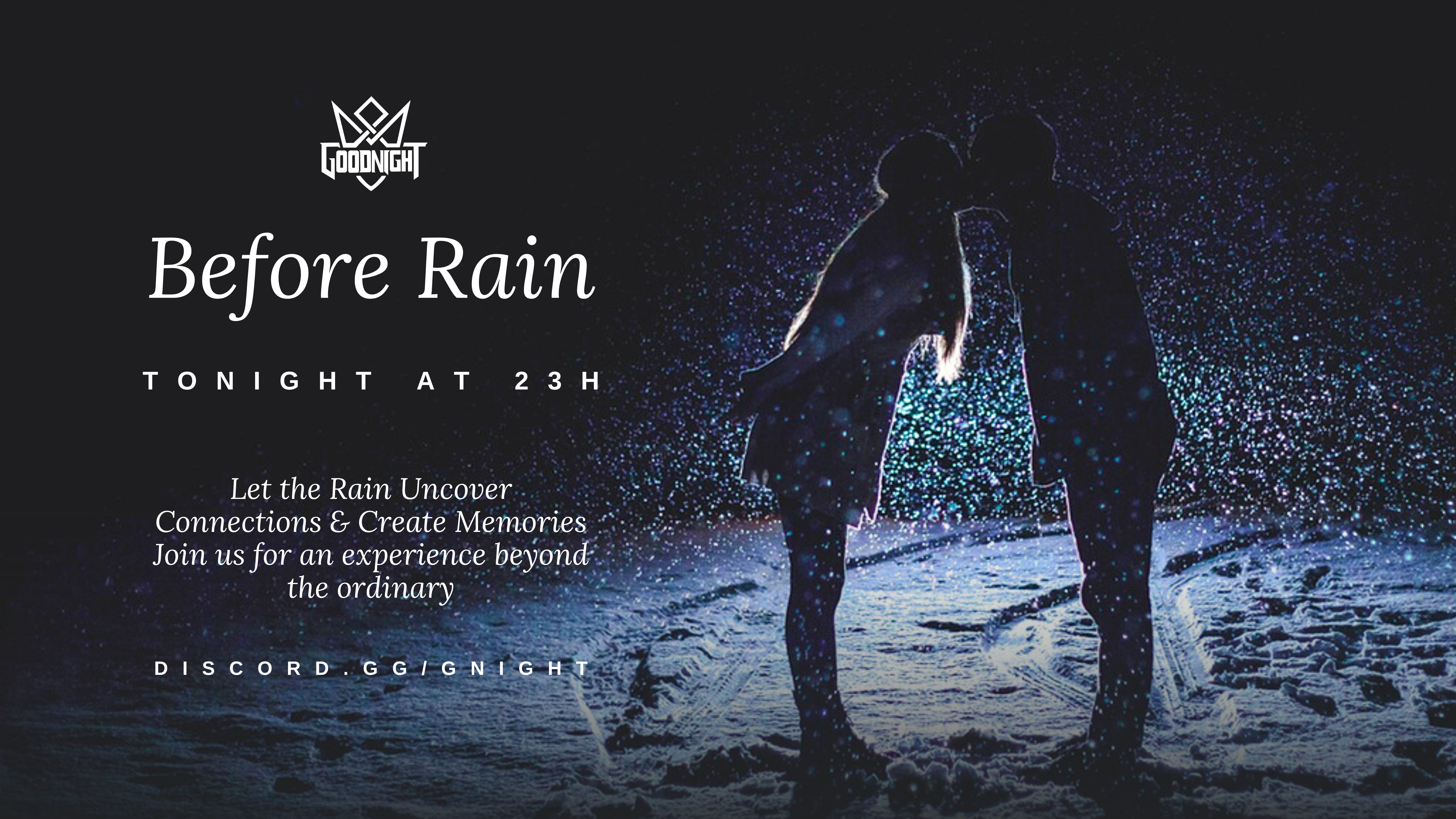 Before Rain gaming event banner - Good Night Morocco Discord community tournament