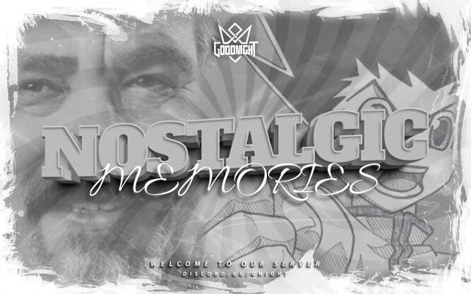 Nostalgic Memories gaming event banner - Good Night Morocco Discord community tournament