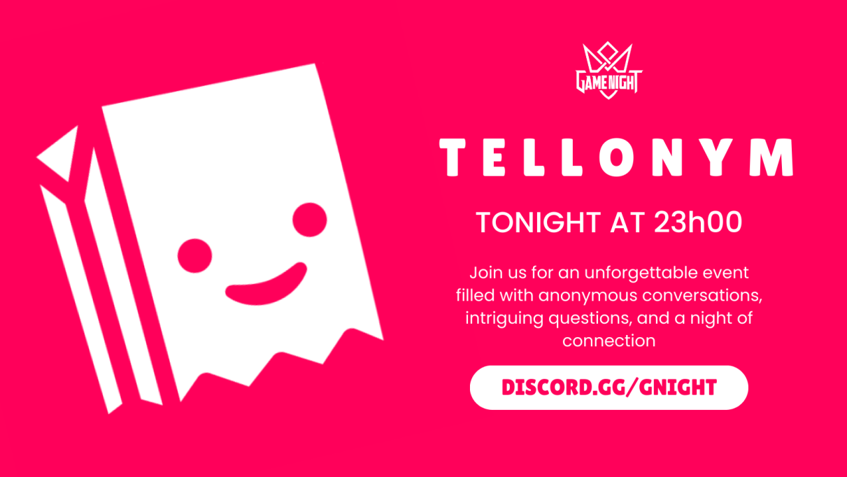 Tellonym gaming event banner - Good Night Morocco Discord community tournament